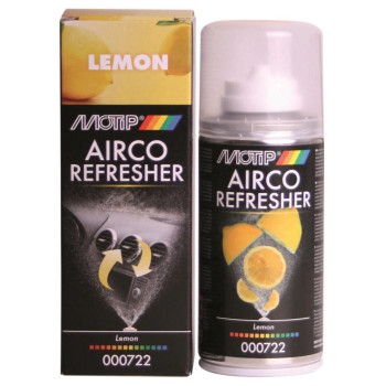 Spray odorizant MOTIP Airco Refresher, 150ml, lămâie 722BS